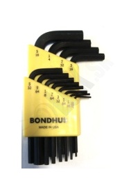 Imbus kľúče Bondhus Allen wrench samostatne uložené L-wrench od 0.05" - 5/16"  a 0.05 - 3/8 " (70615, 706151)